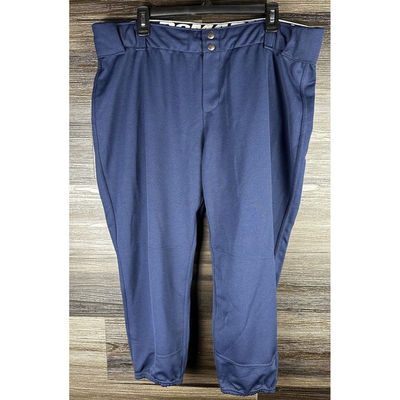 NEW DeMarini‎ Adult Women's Sleek Fastpitch Softball Pant WTD3040 NJV Navy 2x - Picture 1 of 6